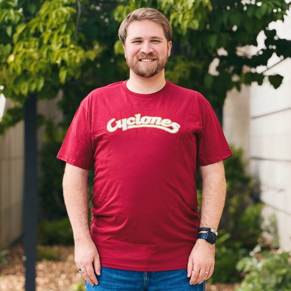 CI Sport Cyclones Script Cardinal Short Sleeve T-Shirt ISF 2026